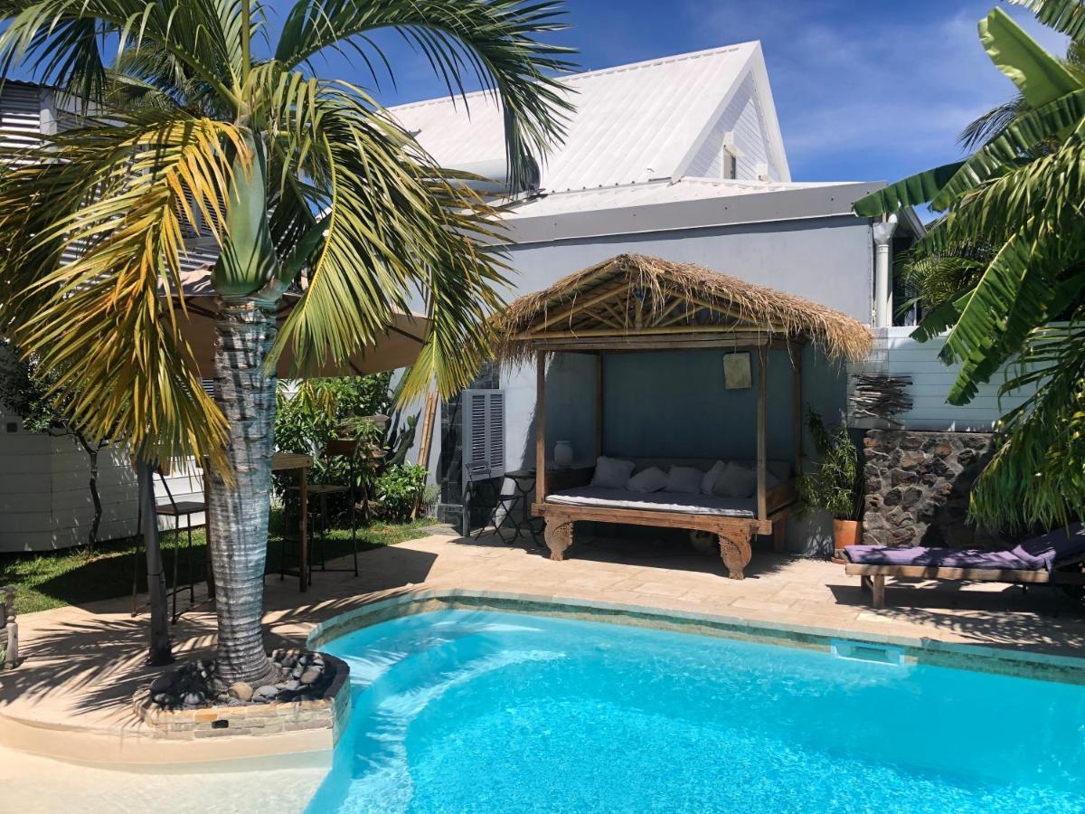 Studio Independant Dans Propriete Avec Piscine Et Wifi Appartement Saint-Gilles-les-Bains Buitenkant foto